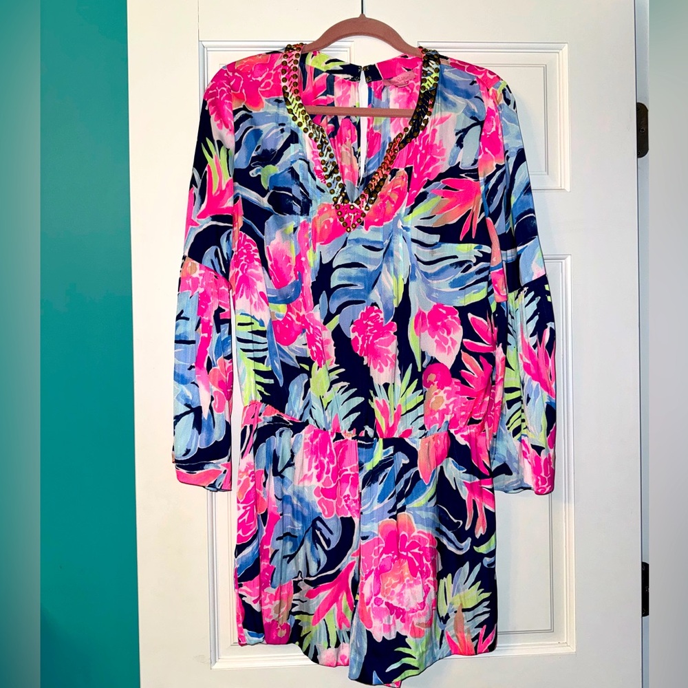 Lilly Pulitzer floral romper - medium